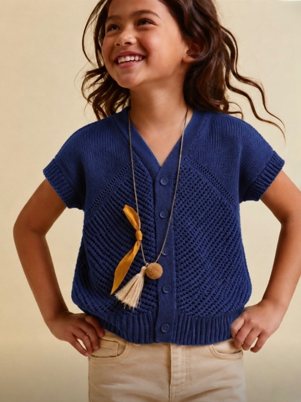 Gap girls blue cardigan.